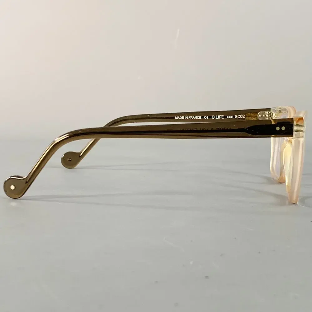 ANNE & VALENTIN O Life Brown Clear Two Tone Acetate Frames Eyewear